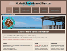 Tablet Screenshot of marie-galante-immobilier.com